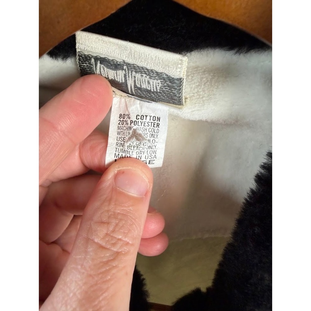 Neiman Marcus Cream Quilted Faux Fur Collar Drawstring Waist Zip Up Jacket L - Picture 9 of 12